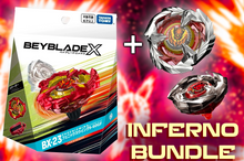 Charger l'image dans la galerie, PRE ORDER INFERNO BUNDLE BEYBLADE X BX-23 PhoenixWing 9-60GF Starter + PhoenixFeather + BX-17 DranSword