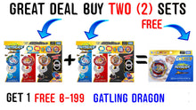 Load image into Gallery viewer, IN STOCK 2 (TWO)-Beyblade  Burst Dynamite Battle B-203 OVERDRIVE SET-GET 1 FREE BEY OF CHOICE!
