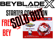Cargar imagen en el visor de la galería, SOLD OUT LIMITED PRE ORDER BEYBLADE BX STARTER COLLECTION - FREE B-00 HELLO KITTY