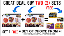 Charger l&#39;image dans la galerie, IN STOCK 2 (TWO)-Beyblade  Burst Dynamite Battle B-203 OVERDRIVE SET-GET 1 FREE BEY OF CHOICE!
