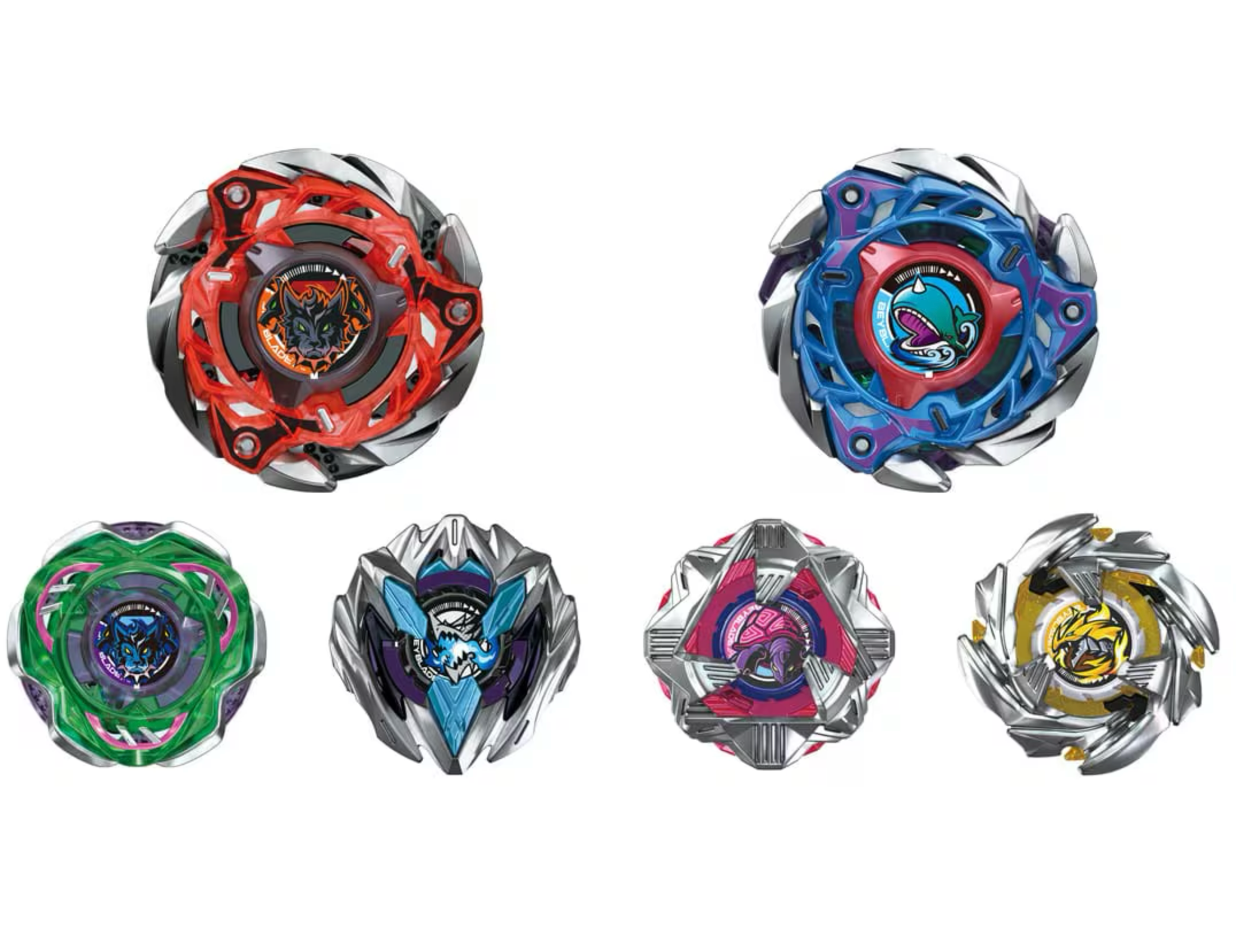 7個セット　ベイブレードX サムライスチール 5個 クロコクランチ 2個 BEYBLADE X ベイブレードX サムライスチール5-70GF クロコ