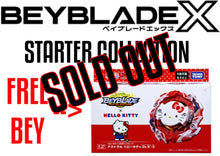 Load image into Gallery viewer, SOLD OUT LIMITED PRE ORDER BEYBLADE BX STARTER COLLECTION - FREE  B-00 HELLO KITTY
