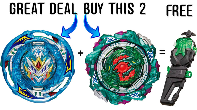 LAST ONE TWO PRIZE BEY DEAL Beyblade BURST ULTIMATE B-198 KERBEUS + B-202 WIND_KIGHT - GET A FREE CYBER LAUNCHER
